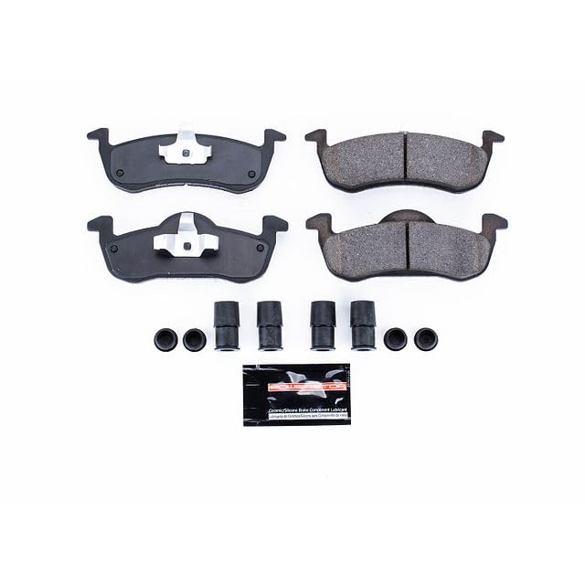 Power Stop Z23-1279 Z23 Evolution Sport Rear Carbon Fiber Infused Ceramic Brake Pads with Hardware