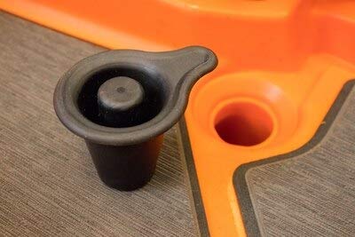 YakAttack Scupper Plugs Universal – Small/Medium, 2-Pack | Fits 1.13"–1.40" Scupper Holes | Rubber Drain Plug Set for Sit-On-Top Kayaks | Yak Attack USA-Made