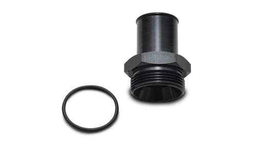 Power Vibrant 17011 Fitting, Straight, Male Straight Cut -12 AN with O-Ring to 5/8 in. Hose Barb, Aluminum, Black Anodized, each