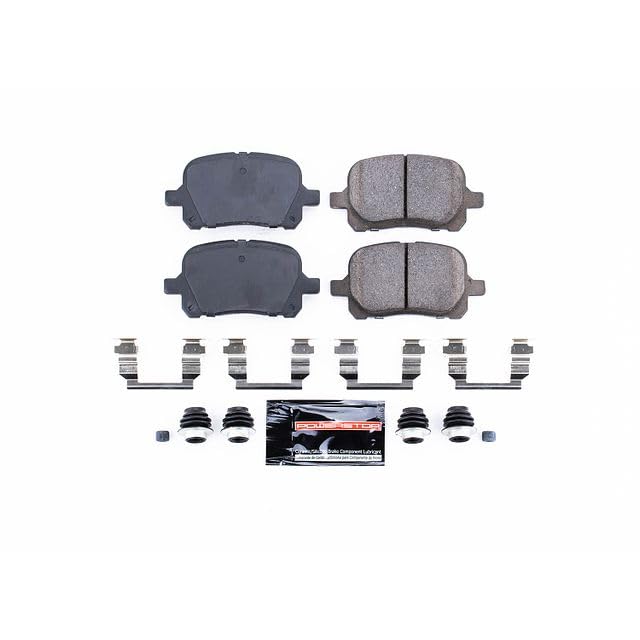 Power Stop Z23-707 Z23 Evolution Sport Carbon Fiber Infused Ceramic Brake Pads with Hardware For Lexus ES300, Lexus RX300, Toyota Avalon, Toyota Camry, Toyota Solara [Model Specific]
