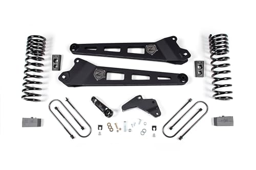 Zone Offroad ZOND65 | 4 inch Full Radius Arm Suspension Lift Kit 2013-2018 Ram 3500 4WD Gas (Front & Rear) 3" Rear Lift | No Shocks