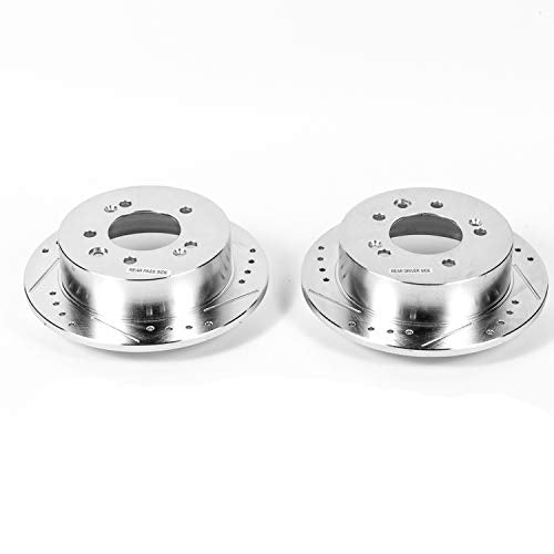 Power Stop Rear JBR1336XPR Drilled & Slotted Evolution Rotor Pair For Hyundai Elantra 2007-2010 [Model Specific]