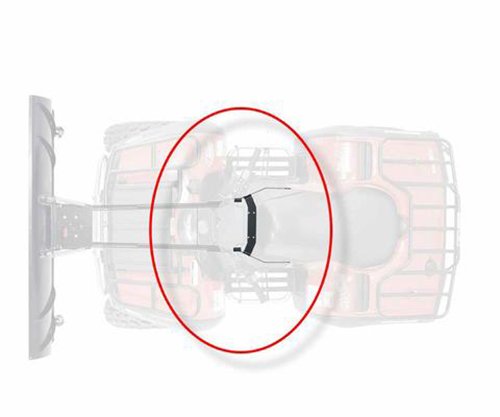 Powersports WARN 37843 ATV Center Kit Snow Plow Mount, Black
