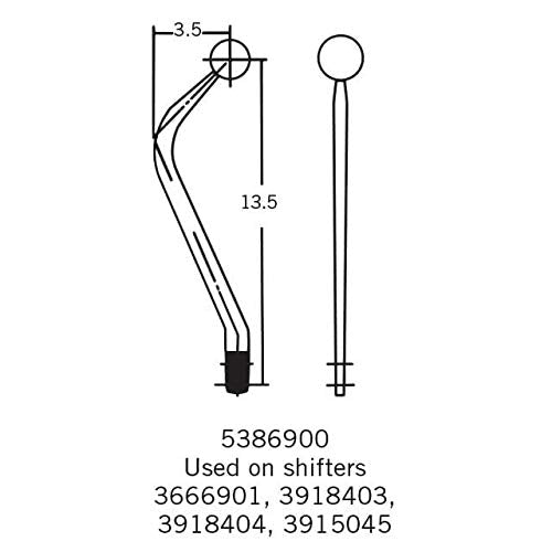 Competition/Plus Hurst 5386900 Replacement Shifter Stick