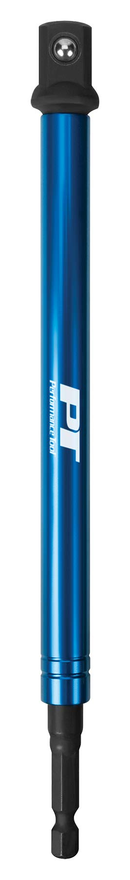W1382 Performance Tool: Chrome Vanadium 1/2-in. Drive 8-in. Socket Adapter, Black Finish