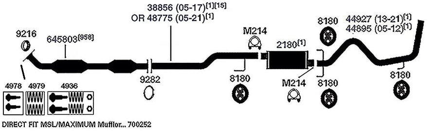 2180 AP Exhaust Products Muffler