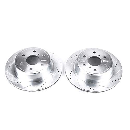 Rear Power Stop AR8658XPR Drilled & Slotted Evolution Rotor Pair