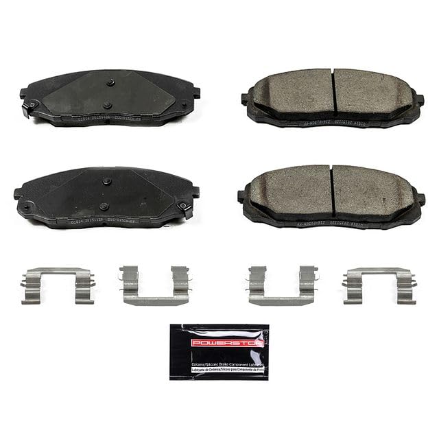 Power Stop Z23-1814 Z23 Evolution Sport Carbon Fiber Infused Ceramic Brake Pads with Hardware For Kia Sedona 2015-2021 [Model Specific]