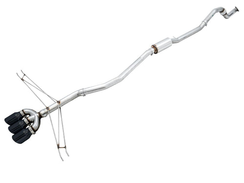 AWE Tuning Track Edition Exhaust w/Front Pipe & Triple Diamond Black Tips Honda Civic X Si