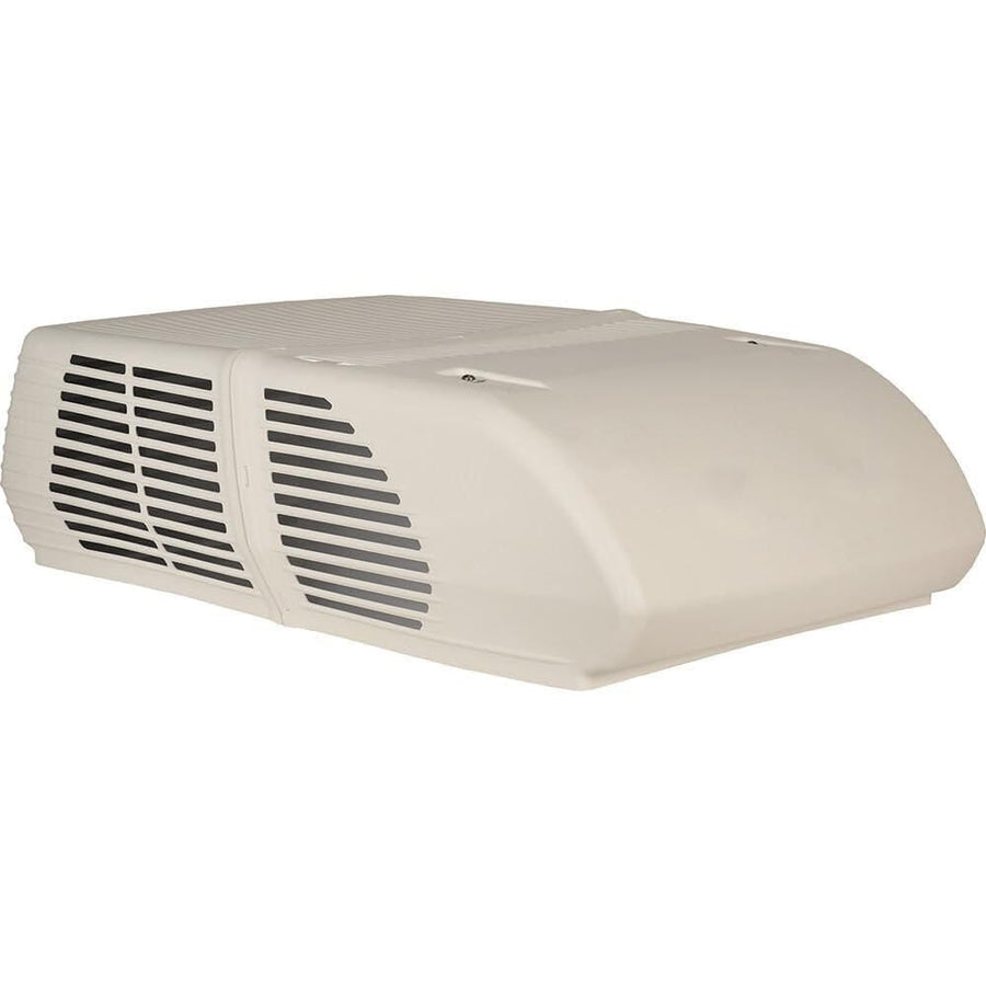 Mach 10 Coleman-Mach Signature Series Low-Profile Air Conditioner with Wood Skid - 13,500 BTU, Textured White