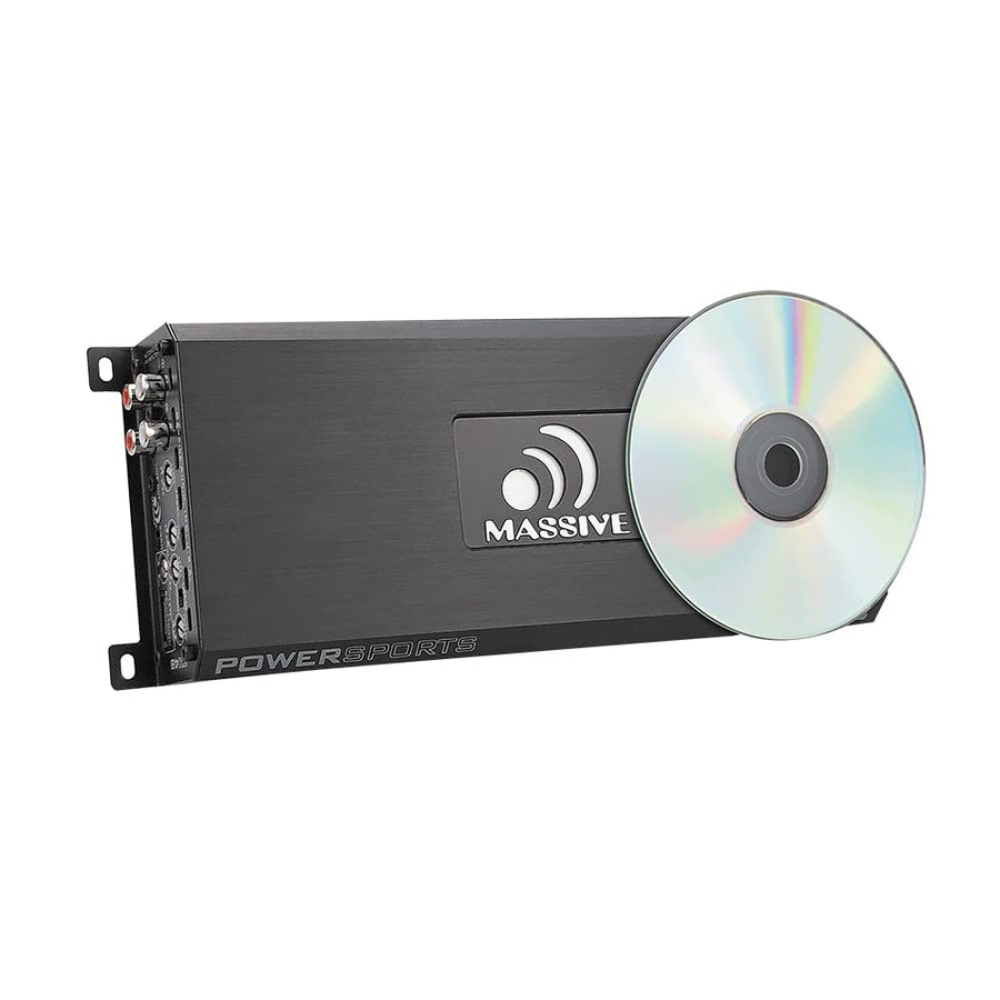 Massive Audio 200W x4 TX48 Bluetooth Marine Amplifier | 4-Channel Waterproof Amp, Full-Range Class D Power for Boats, UTV, ATV & Outdoor Audio Systems