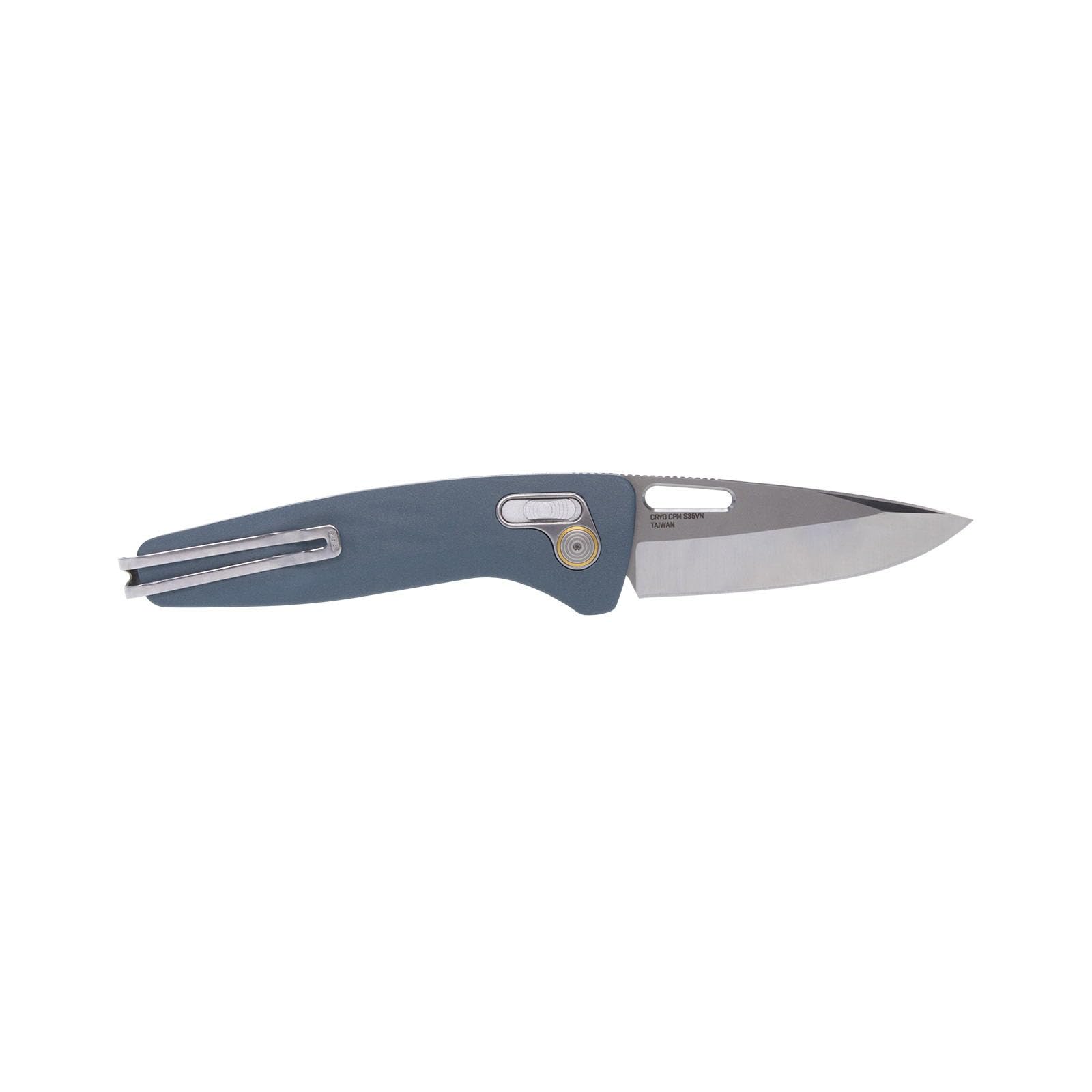 SOG One-Zero XR Daily Carry Easy-Opening Folding Knife with Aircraft-Grade Aluminum Handle | CRYO CPM S35VN Steel Blade, Smoke Gray/Chrome