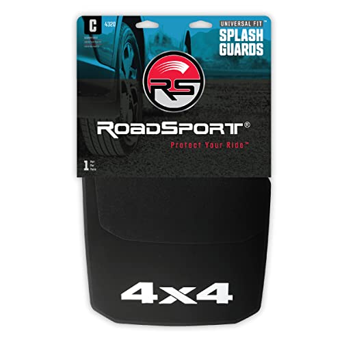 Splash Guard RoadSport 4320 'C' Series Universal Fit Premiere (Black with 4 x 4; 18" Height x 10-3/8" Wide)
