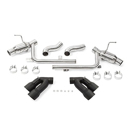 Mishimoto Pro MMEXH-CAM8-16AQTPBK Exhaust Fits Chevrolet Camaro SS Quad Tip 2016-2018 Black