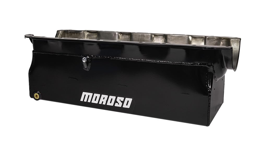 Moroso Big Block Chevy 20025 Steel Marine Oil Pan, Box Style Sump, 8" Depth, Fits Mark IV Block