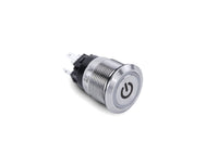 Push Button Power Switch, Sierra AV10060W, White Halo