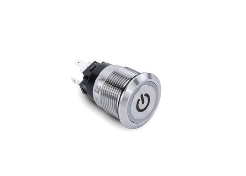 Push Button Power Switch, Sierra AV10060W, White Halo