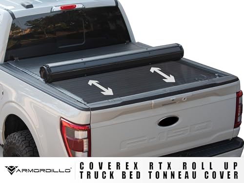 CoveRex RTX Low Profile Hard Roll-Up Truck Bed Tonneau Cover|Compatible with 2007-2013 Toyota Tundra 6.5 Ft (78") Bed|8724071|Aluminum Roll Up|Flush Mount|Truck Bed Cover|