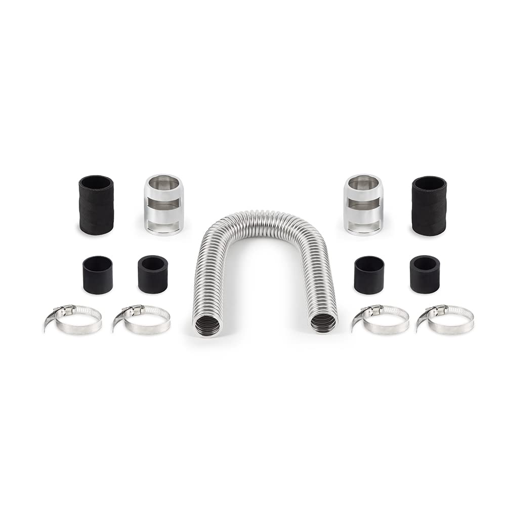 Mishimoto Universal Flexible Stainless Steel Radiator Hose Kit, 24”, Chrome MMAH-U24C