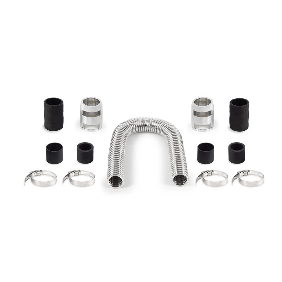 Mishimoto Universal Flexible Stainless Steel Radiator Hose Kit, 24”, Chrome MMAH-U24C