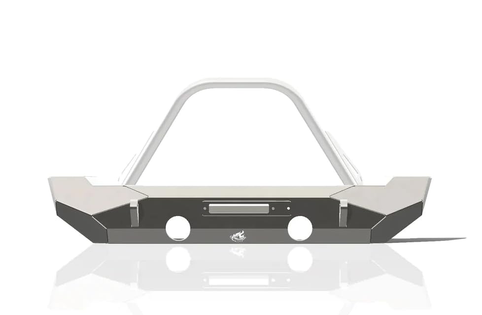 CrawlTek Midwidth Pyro Front Bumper - Black compatible with 2007-2018 Jeep Wrangler JK