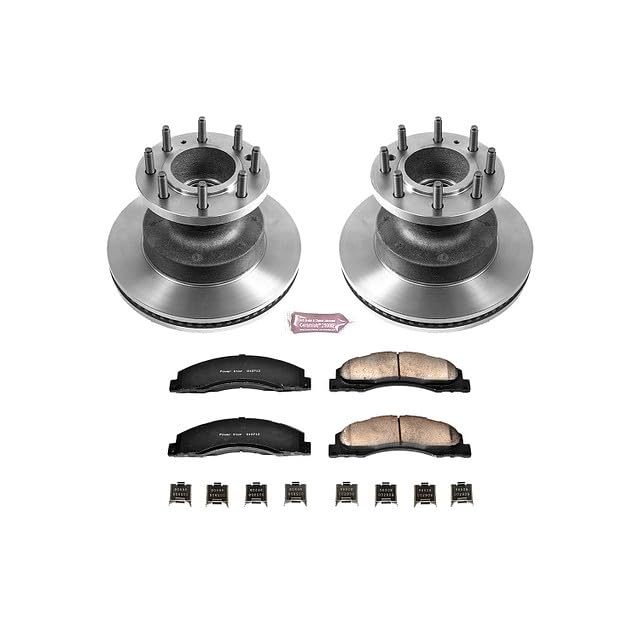 Power Stop Autospecialty KOE4717 Front Replacement Brake Kit-OE Brake Rotors & Ceramic Brake Pads For E-350 Super Duty, E-350 Super Duty, E-450 Super Duty, E-450 Super Duty [Model Specific]