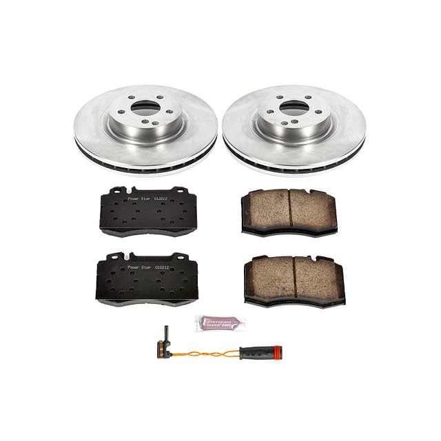 POWERSTOP Autospecialty KOE6597 Front Replacement Brake Kit-OE Brake Rotors & Ceramic Brake Pads For Mercedes-Benz CLS500 2006 [Model Specific]