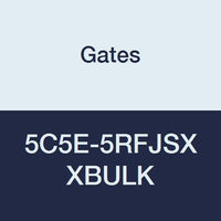 5C5E-5RFJSX Gates XBULK Field Attachable for C5E Hose, Dual Seat Female JIC 37/SAE 45 Flare Swivel, Steel, 1/4" ID (Pack of 300)