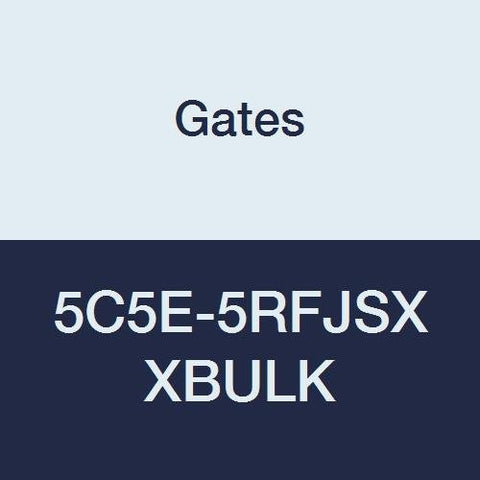 5C5E-5RFJSX Gates XBULK Field Attachable for C5E Hose, Dual Seat Female JIC 37/SAE 45 Flare Swivel, Steel, 1/4" ID (Pack of 300)