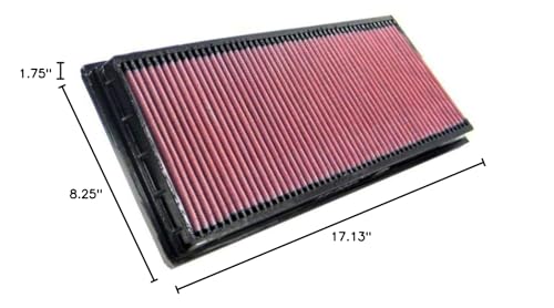 K&N Engine Air Filter: Washable, Increase Power & Acceleration, Premium, Replacement Car Air Filter: Compatible with 2001-2010 JAGUAR (X-Type), 33-2264