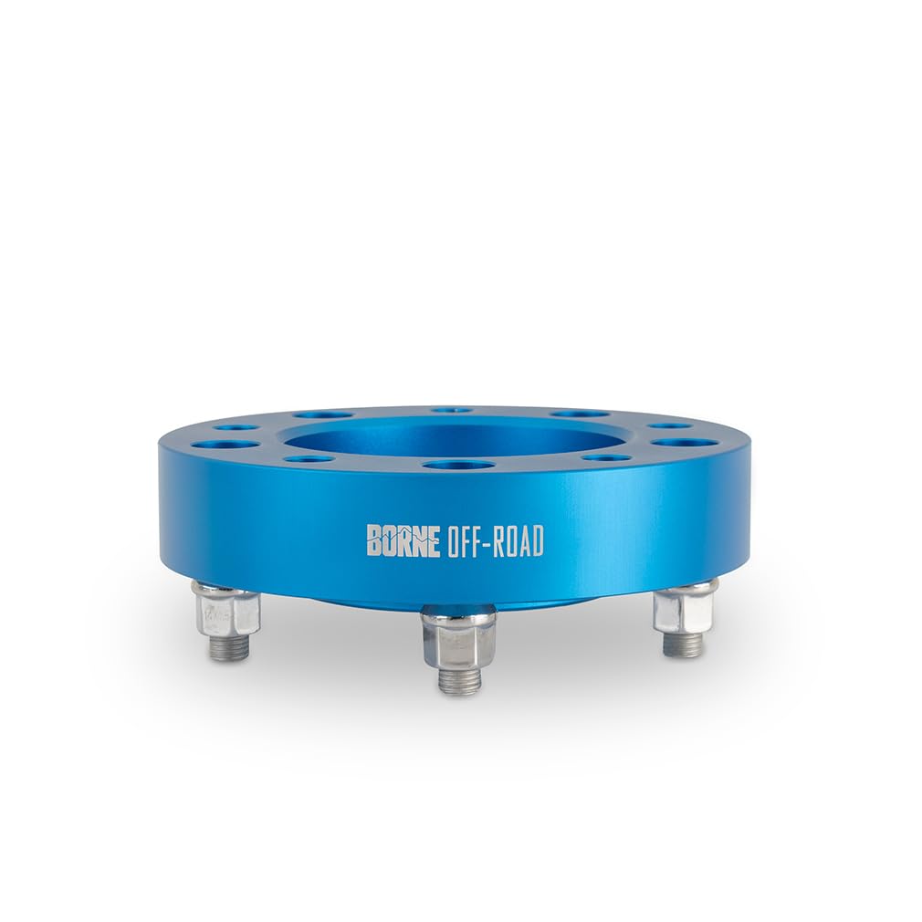 Borne Off-Road Mishimoto Wheel Spacers, 5x150, 110.1 Center Bore, M14x1.5, 25mm, Blue