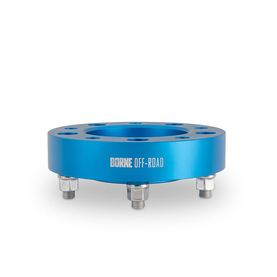 Borne Off-Road Mishimoto Wheel Spacers, 5x150, 110.1 Center Bore, M14x1.5, 25mm, Blue
