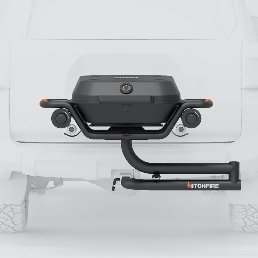 HitchFire 20 Forge Trailer Hitch Grill, Portable Grill Camping Grill, Portable Gas Grill BBQ, Small Grill for Camping Grills, Small Gas Grill Portable Grill Propane Grill, Tailgating Grill RV Grills