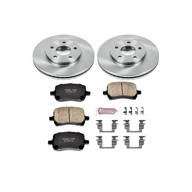 POWERSTOP Autospecialty KOE3116 Front Replacement Brake Kit-OE Brake Rotors & Ceramic Brake Pads For Chevrolet HHR 2006-2007 [Model Specific]