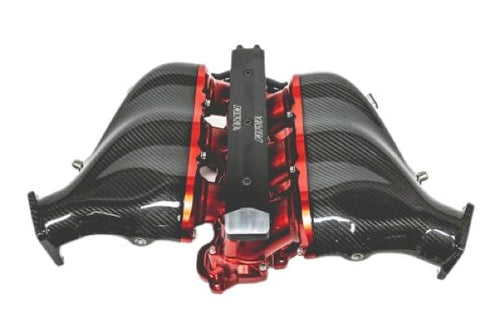 Carbon Fiber/Billet ALPHA GT-R Intake Manifold w/Triple Fuel Rail (18 Injector) Purple