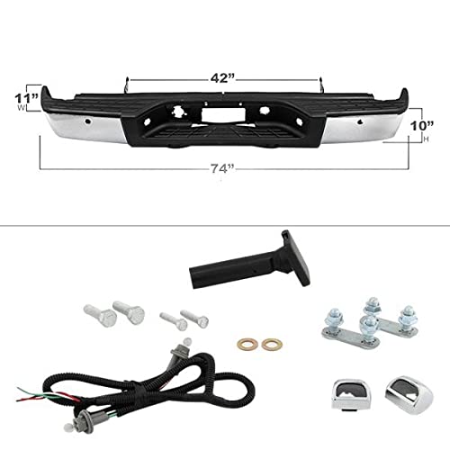 OEM Style Xtune Steel Rear Bumper (RB-CS07-SET-WS-C)