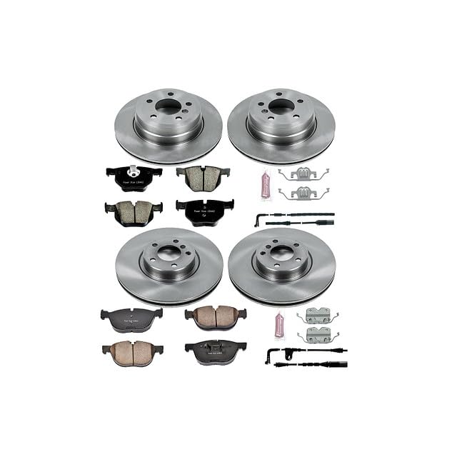 Power Stop Autospecialty KOE6063 Front and Rear Replacement Brake Kit-OE Brake Rotors & Ceramic Brake Pads For BMW X5 2007-2010 [Model Specific]