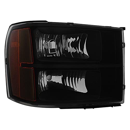 Headlight Xtune HD-JH-GSIE07-AM-BSM (GMC Sierra 07-13 Black Smoked Crystal s)