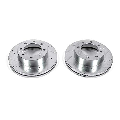 Power Stop Front AR85153XPR Drilled & Slotted Evolution Rotor Pair