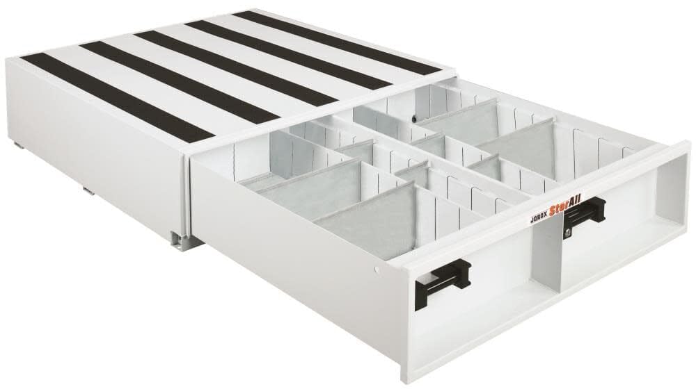 StorAll JOBOX 662980 9" Tall Heavy-Duty Steel Drawer Storage (21"W x 9"H x 48"L) - 5" Deep Drawer