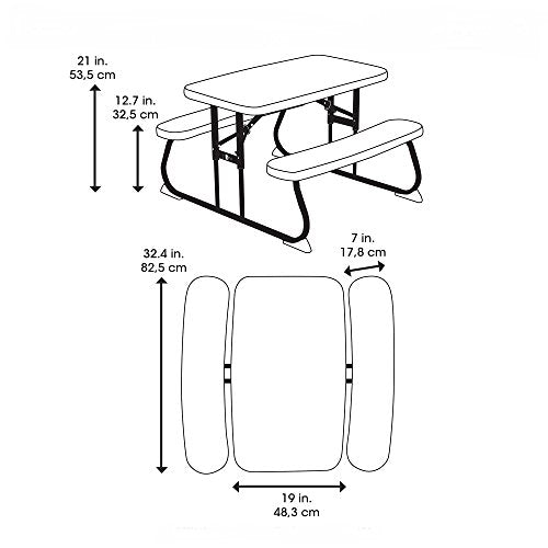Kid's Picnic Table LIFETIME, White