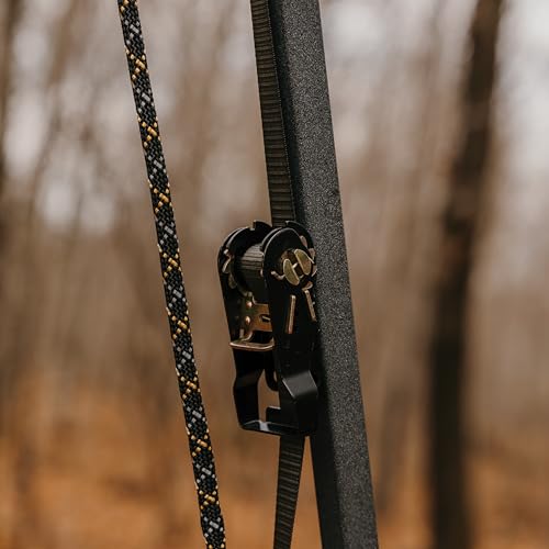 Jumbo Jack™ LS 1-Man Ladder Stand, Rivers Edge® 19’ Height, Lockdown™ Strapping System, Wide Flip-Up TearTuff™ Mesh Seat, Jumbo Platform, Flip-Out Footrest, 2-Way Adjustable Shooting Rail, RE676