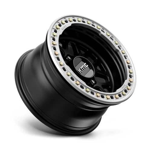 KMC Wheels Grenade KM23579080738N Crawl Beadlock 17X9 8X6.5 S-BLK -38MM