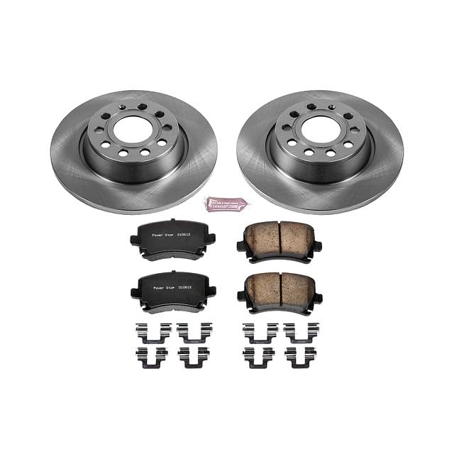 Power Stop Autospecialty KOE5662 Rear Replacement Brake Kit-OE Brake Rotors & Ceramic Brake Pads