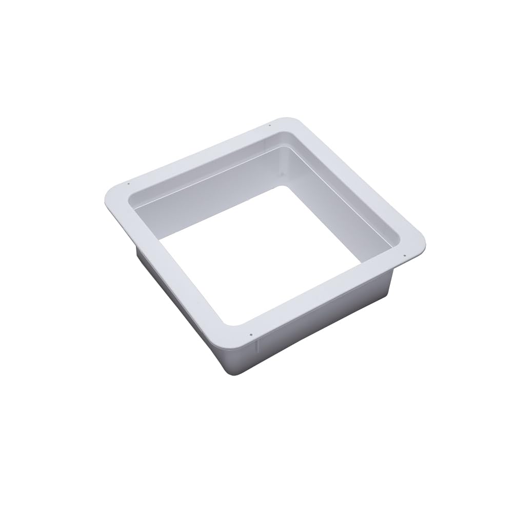 HENG'S INDUSTRIES White Interior Garnish | RVs, Campers, Motorhomes | 2 5/8" to 3 3/4" Vertical Leg | 16" x 16" Openings | 90092B