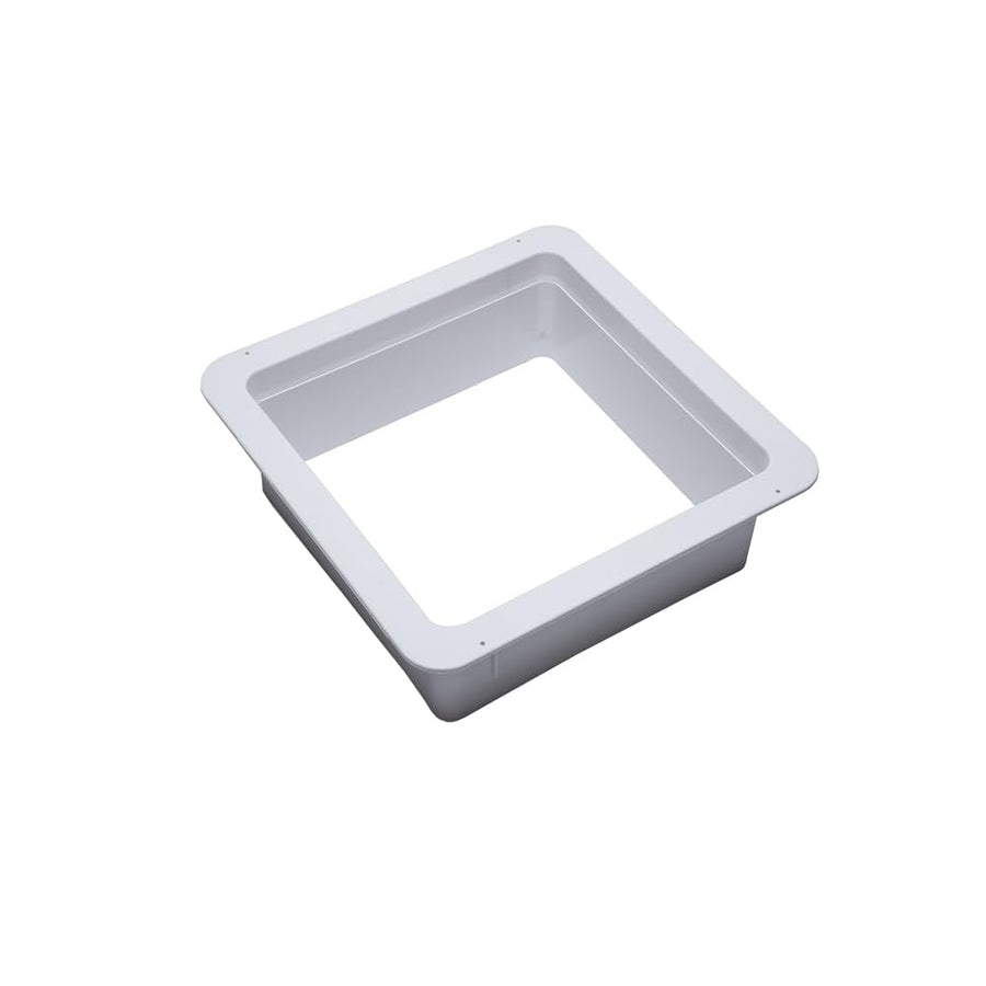 HENG'S INDUSTRIES White Interior Garnish | RVs, Campers, Motorhomes | 2 5/8" to 3 3/4" Vertical Leg | 16" x 16" Openings | 90092B