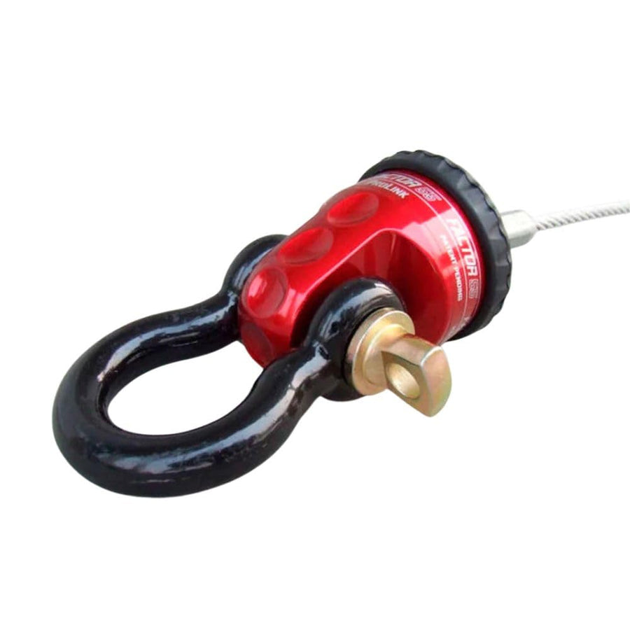 Prolink Factor 55 00015-01 Original Shackle Mount Replaces Winch Hook with a Stronger Shackle D-Ring Mount Max Load Rating 16,000 lb Ideal for 4x4 Off Road Adventures - Red