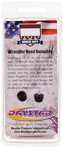 Hood Bumper Daystar KJ71051BK for Jeep Wrangler YJ/TJ/JK, Black