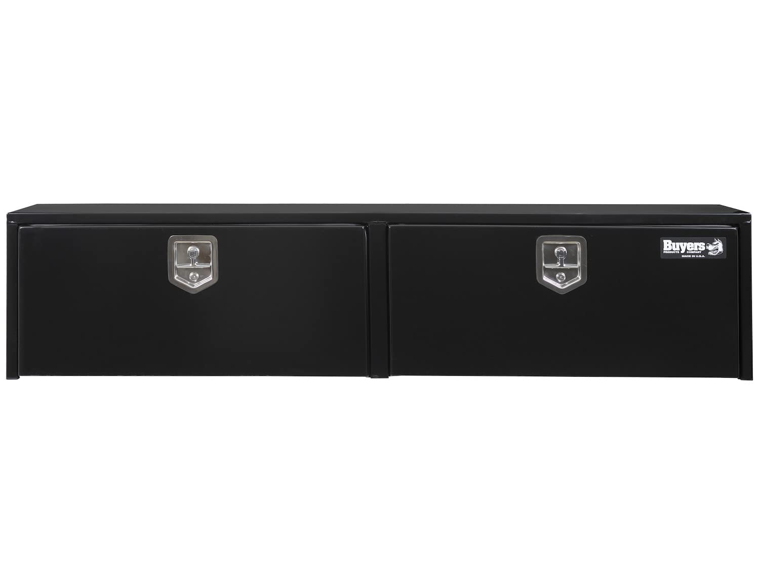 Steel Buyers Products Topsider Truck Box Black With T-Handle Latch, 18 x 72 x 16 Inch, Tool Box For Storage And Organization, Lockable Chest for Work Trucks