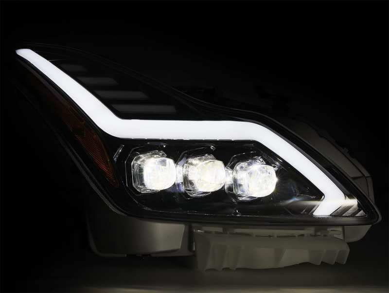 NOVA LED Projector Headlights AlphaRex 08-13 Infiniti G37 Plank Style Design Chrome